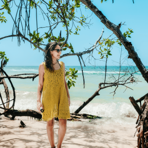Vestido de hilo amarillo